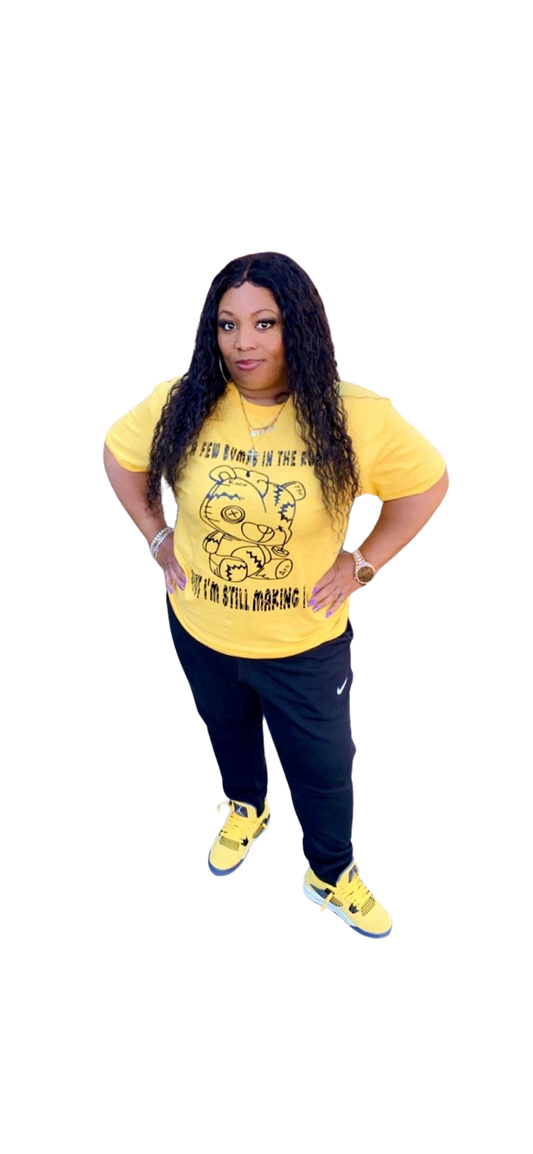 Yellow & Black Bear Tee